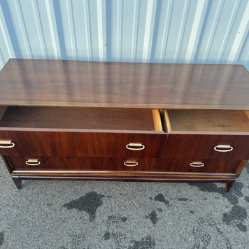 Bassett Six-Drawer Lowboy Dresser