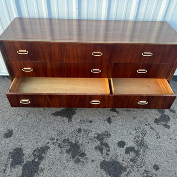 Bassett Six-Drawer Lowboy Dresser
