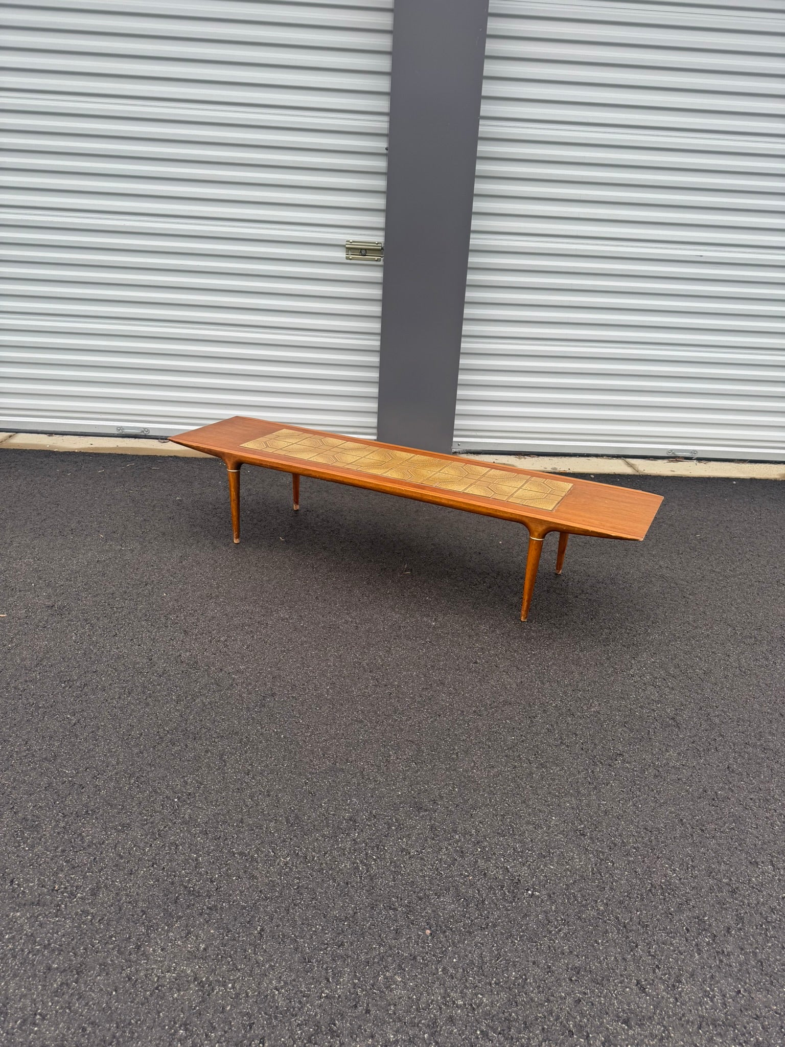 Lane Cosmopolitan Coffee Table with Tile Inlay