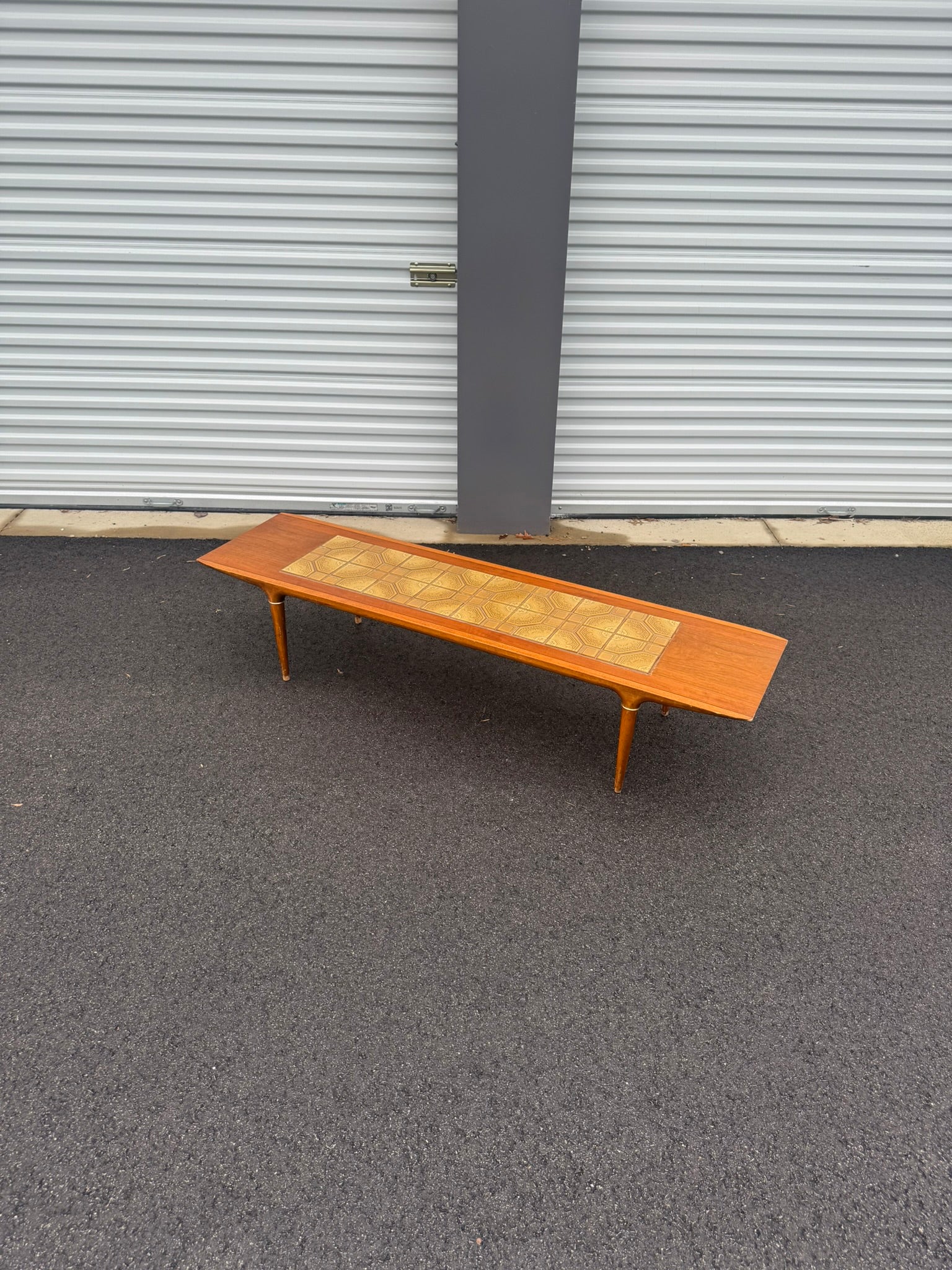 Lane Cosmopolitan Coffee Table with Tile Inlay