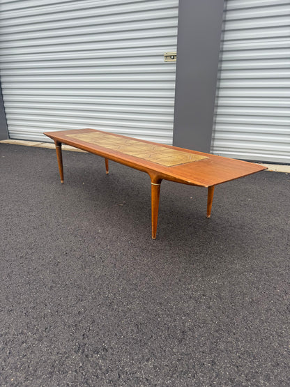 Lane Cosmopolitan Coffee Table with Tile Inlay