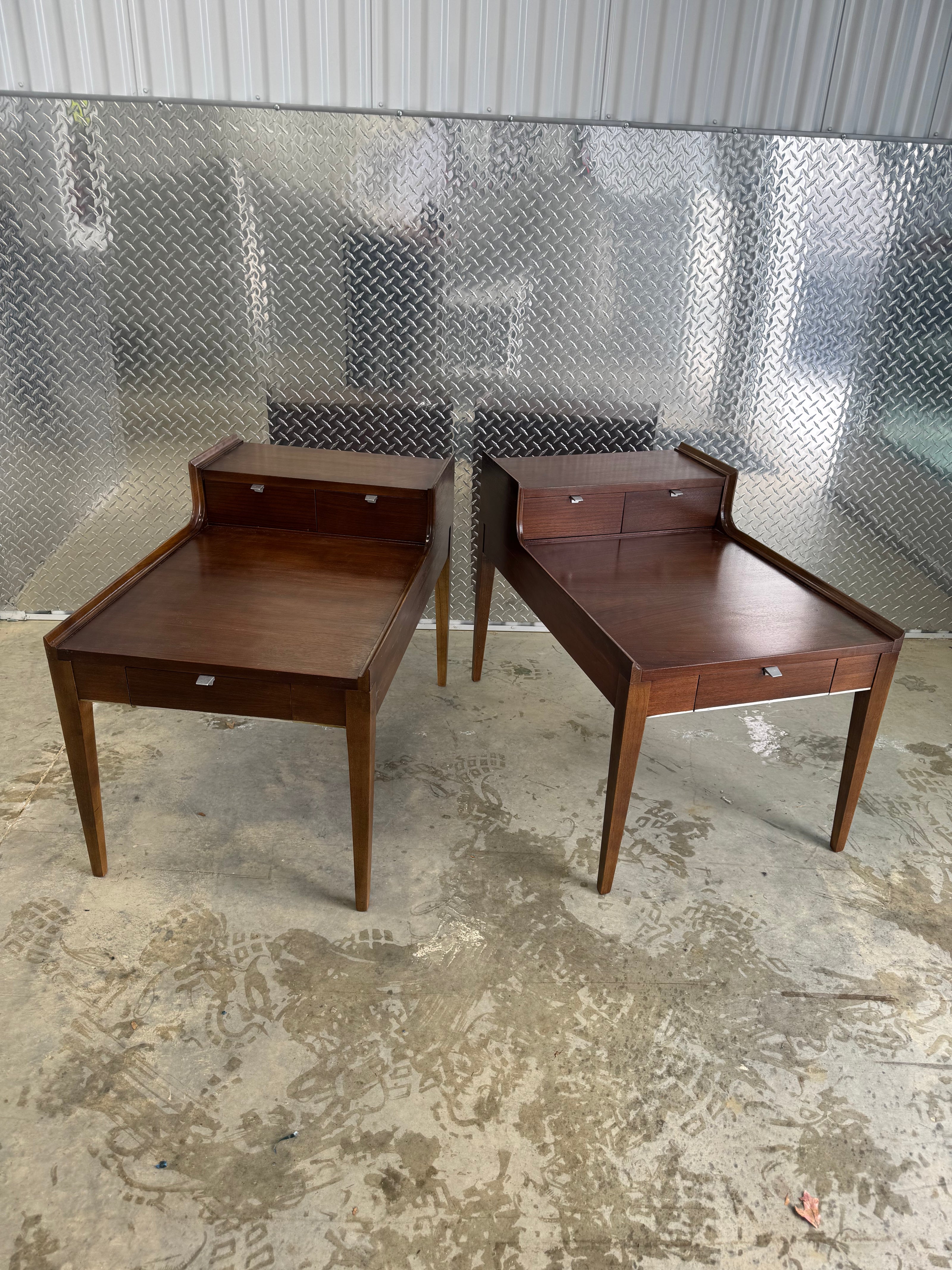 Cavalier Furniture Two-Tier End Tables with Three Drawers