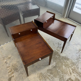 Cavalier Furniture Two-Tier End Tables with Three Drawers