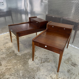 Cavalier Furniture Two-Tier End Tables with Three Drawers