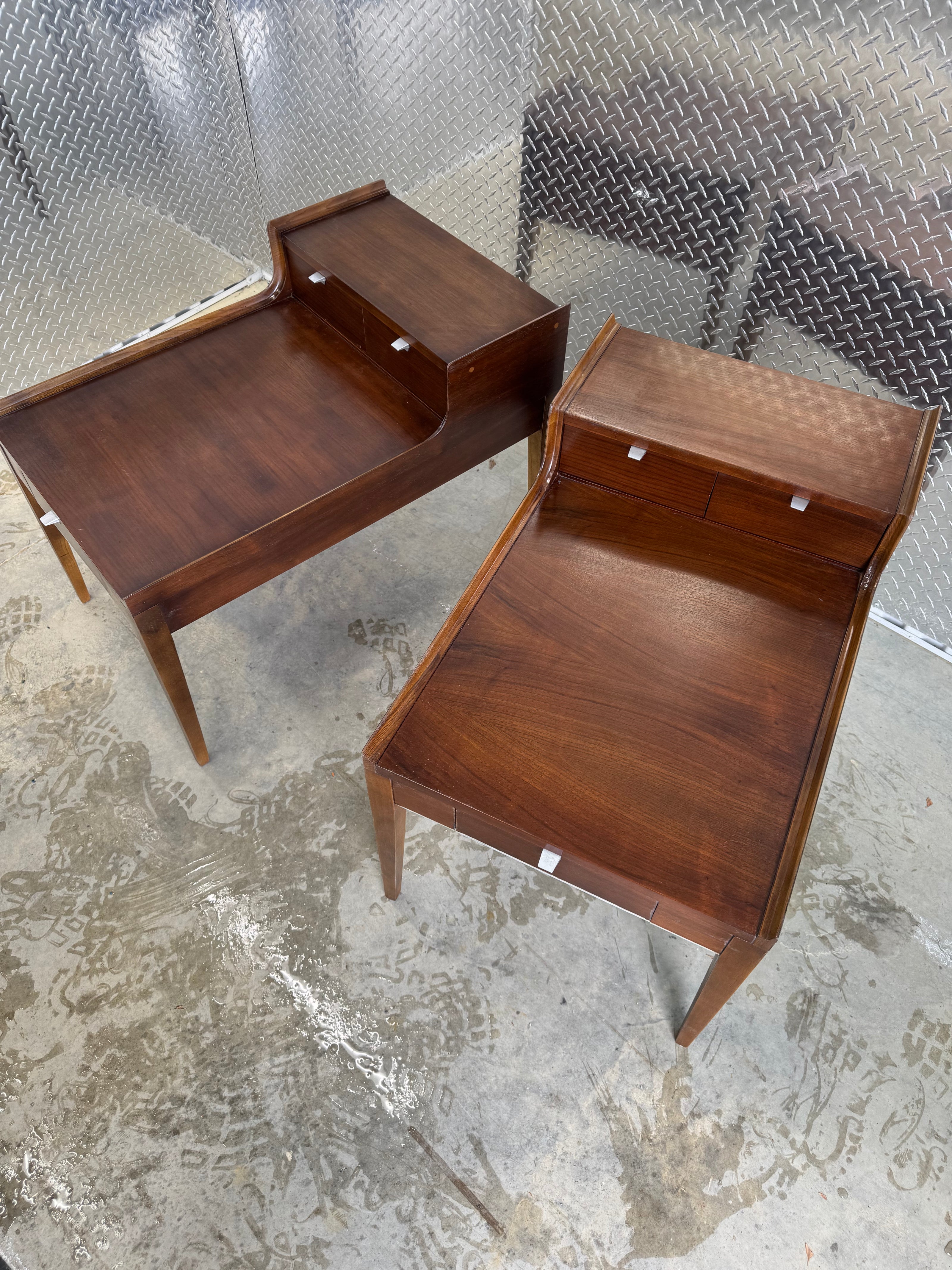 Cavalier Furniture Two-Tier End Tables with Three Drawers