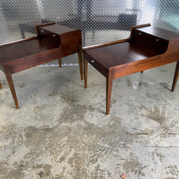Cavalier Furniture Two-Tier End Tables with Three Drawers