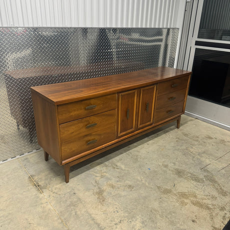 Lenoir House Nine-Drawer Long Dresser – Midcentury Walnut