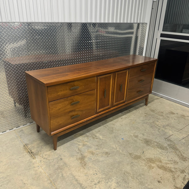 Lenoir House Nine-Drawer Long Dresser – Midcentury Walnut