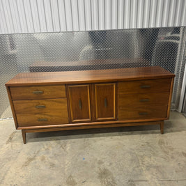 Lenoir House Nine-Drawer Long Dresser – Midcentury Walnut