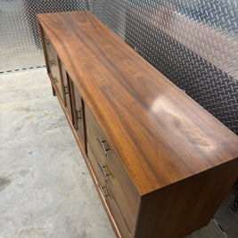 Lenoir House Nine-Drawer Long Dresser – Midcentury Walnut