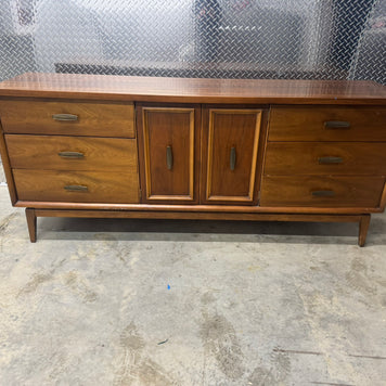 Lenoir House Nine-Drawer Long Dresser – Midcentury Walnut