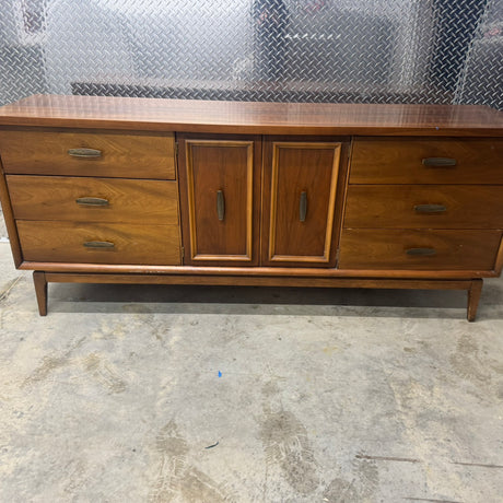 Lenoir House Nine-Drawer Long Dresser – Midcentury Walnut