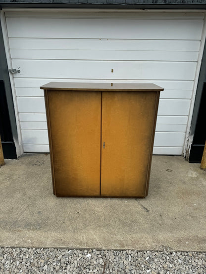 German Shrunk Entertainment Center – Low Console and Storage Cabinet Two-Piece Set (Available Separately)