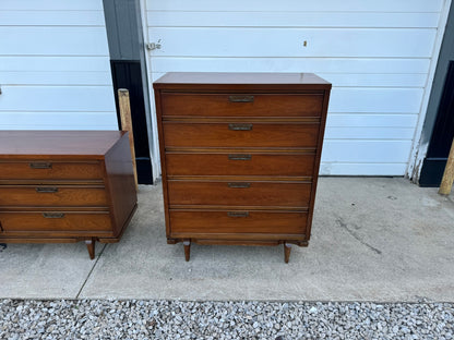 United Furniture Corp. Walnut Dresser – Completely Refinished with Color-Matched Tops