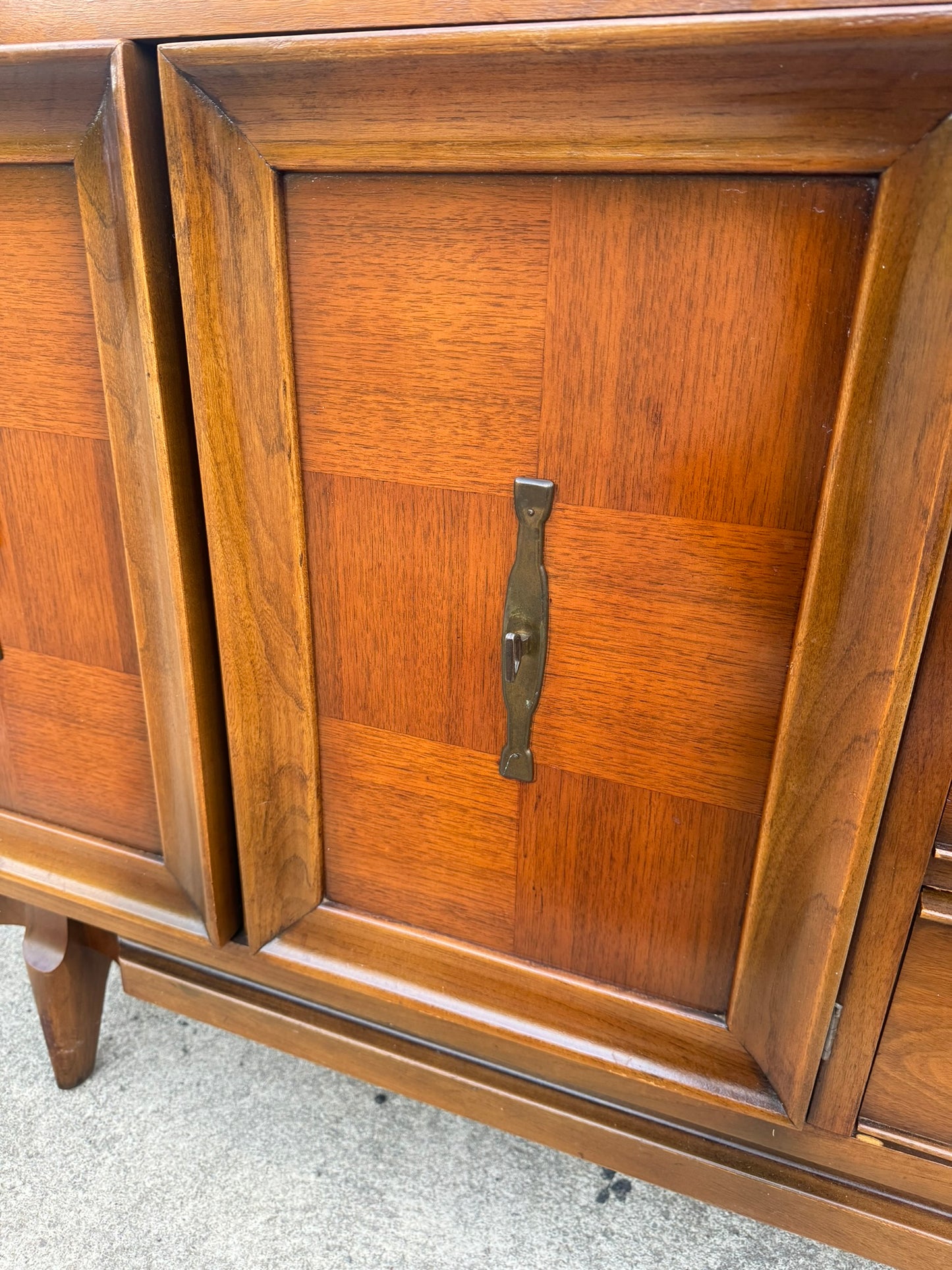 United Furniture Corp. Walnut Dresser – Completely Refinished with Color-Matched Tops