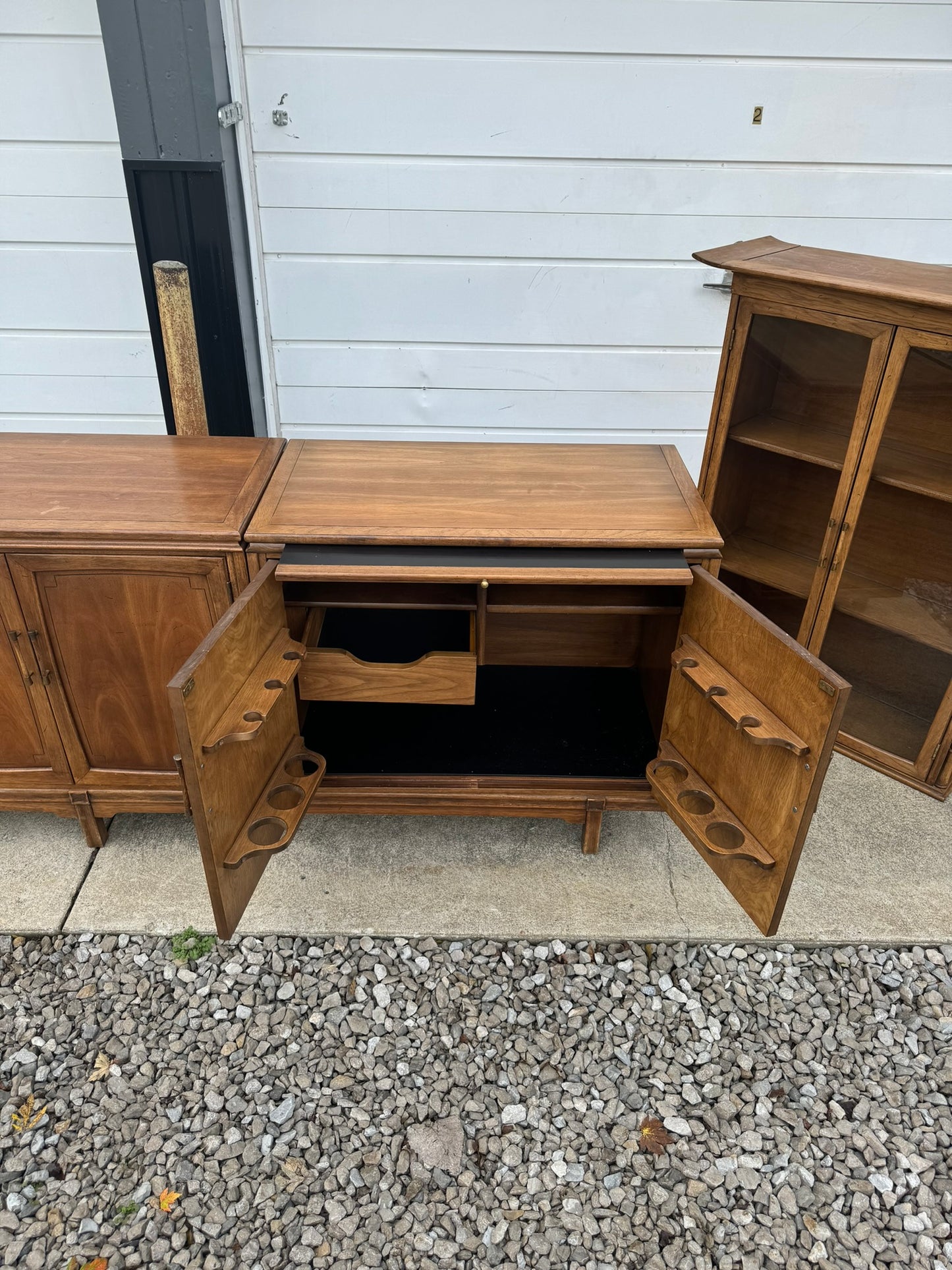 Vintage 1960s Mid Century Modern Thomasville Tamerlane Bar Credenza