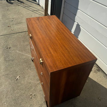 Petite Refinished Midcentury Walnut Dresser